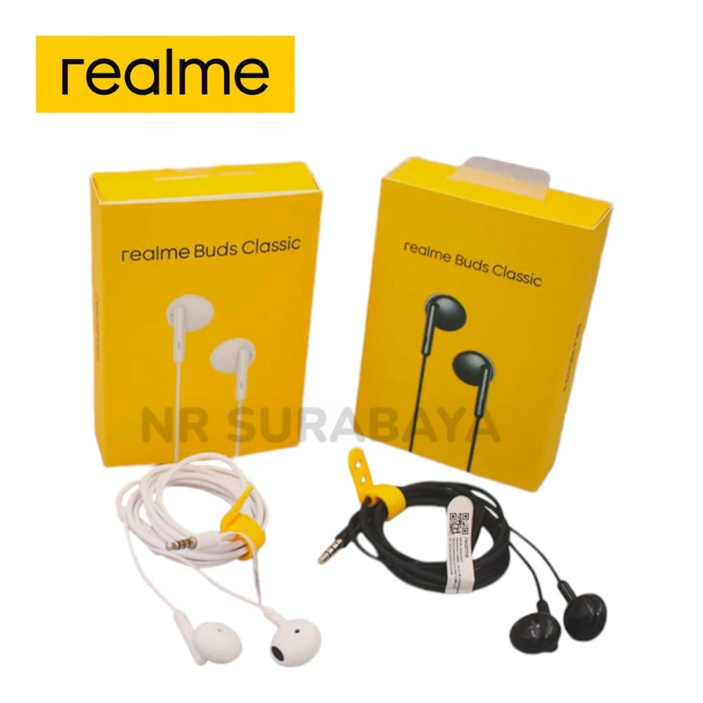 Headset Handfree Realme Buds Classic Original Rma-2001 - With Mic Realme Earphone