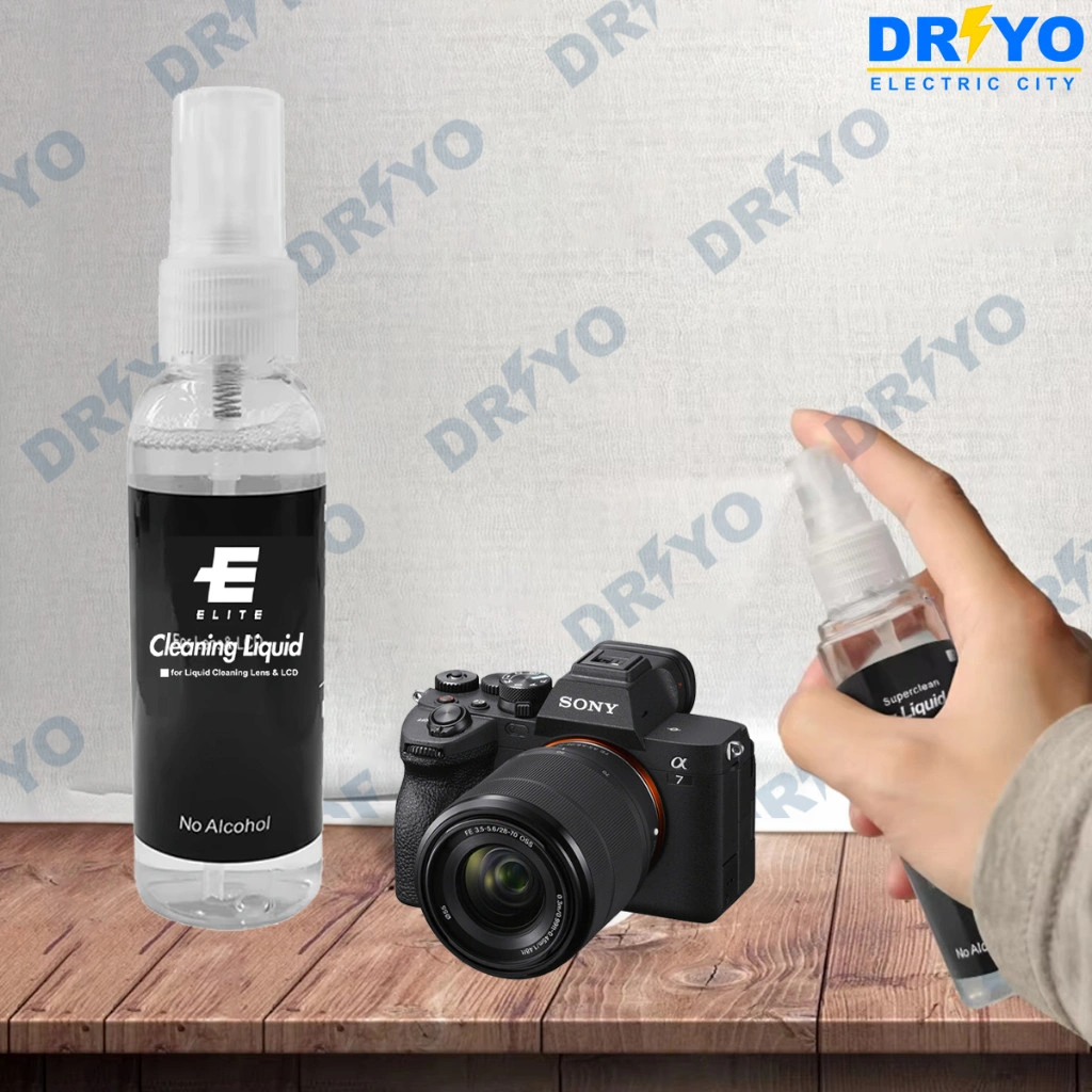 ELITE Spray 20Ml Cairan Pembersih Semprot Sensor Kamera DSLR Profesional untuk Pengiriman Cairan Pembersih Layar Camera Digital DSLR PC Laptop Hp Smartphone Komputer SONY CANON