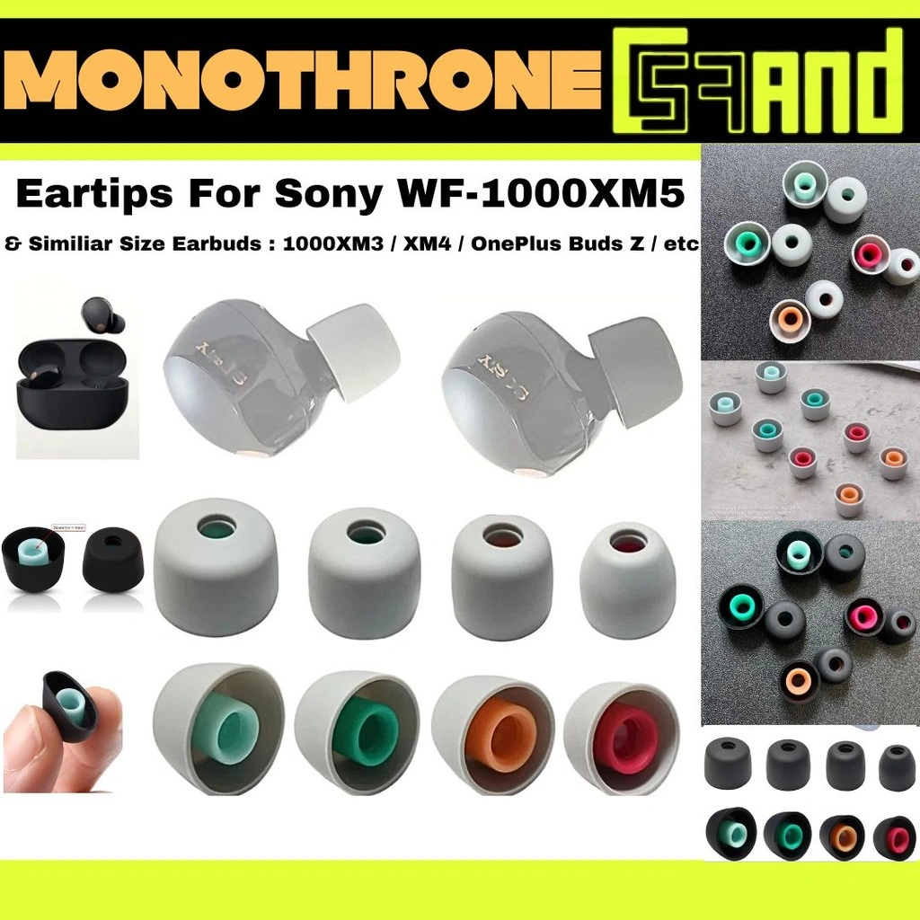Eartips Sony Wf-1000XM5 WF 1000XM5 XM4 XM3 OnePlus Buds Z Eartip Silicone Silicon Earplug Earbuds Earbud Sony