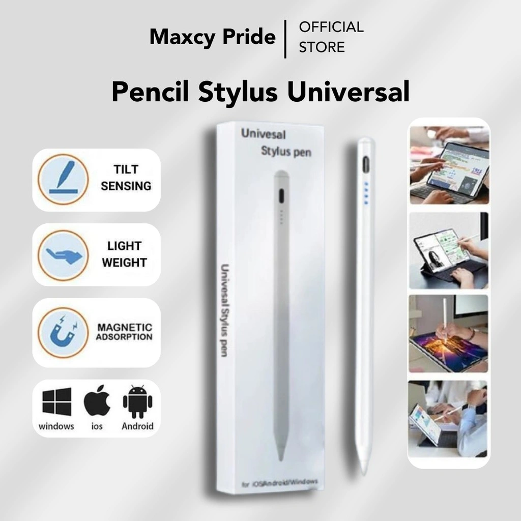 Pencil Stylus Universal Charge Multi Use for Smartphone Tablet iPad Samsung Xiaomi Huawei Rechargable Sensitivity