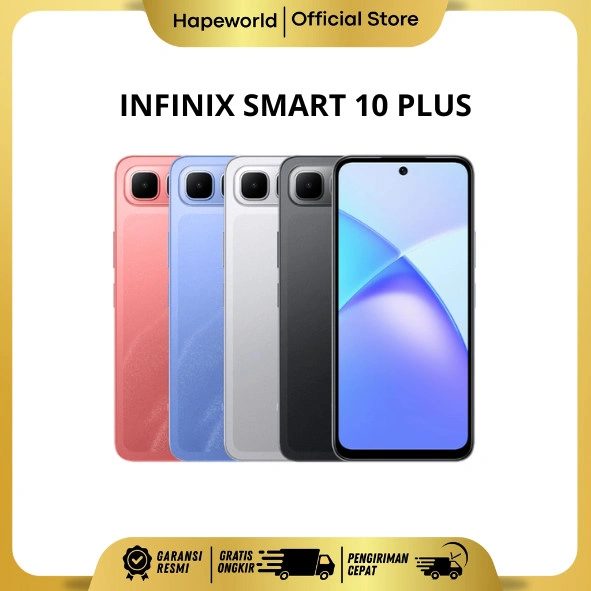 INFINIX SMART 10 PLUS 8/128GB FREE GOODIE BAG - GARANSI RESMI