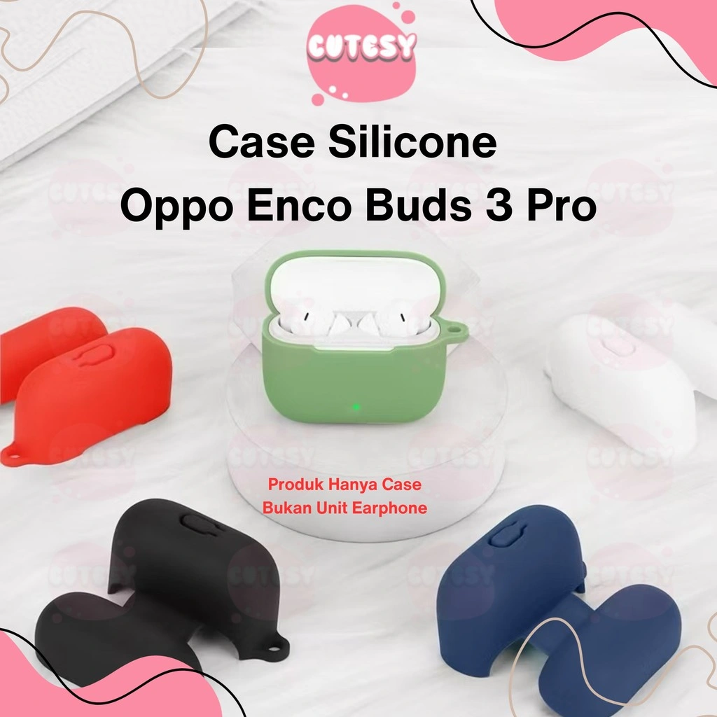 Case Oppo Enco Buds 3 Pro Casing silicone Oppo Enco Buds 3Pro Protect Silicon Halus Cutesy
