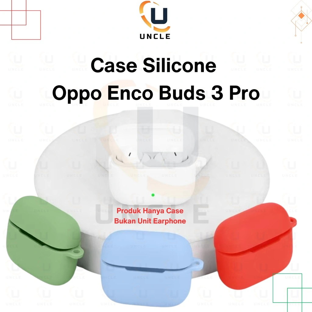 Case Oppo Enco Buds 3 Pro Casing silicone Oppo Enco Buds 3Pro Protect Silicon Halus Uncle
