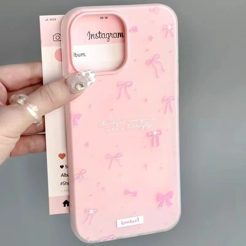 Pink 2 In 1 Busur Case Hp Samsung A37 A57 5G A07 A17 A06 A16 A56 A26 5G A05S A55 A35 A36 A15 Case