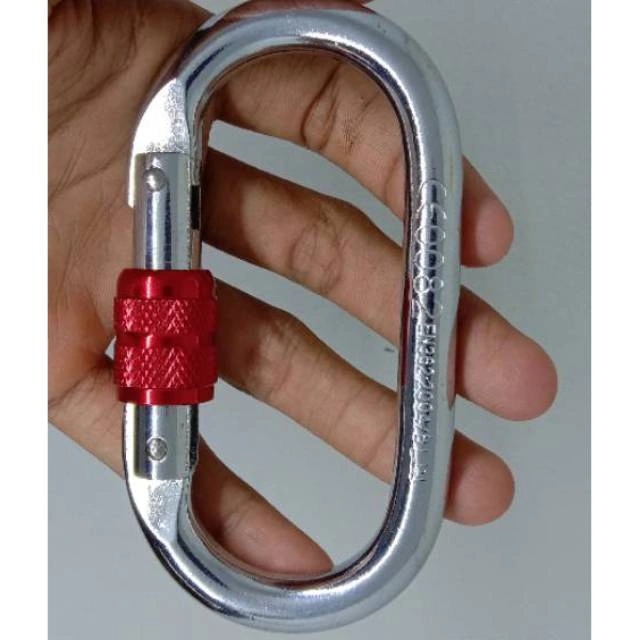 Carabiner Steel XINDA Carabiner screw baja 25kN