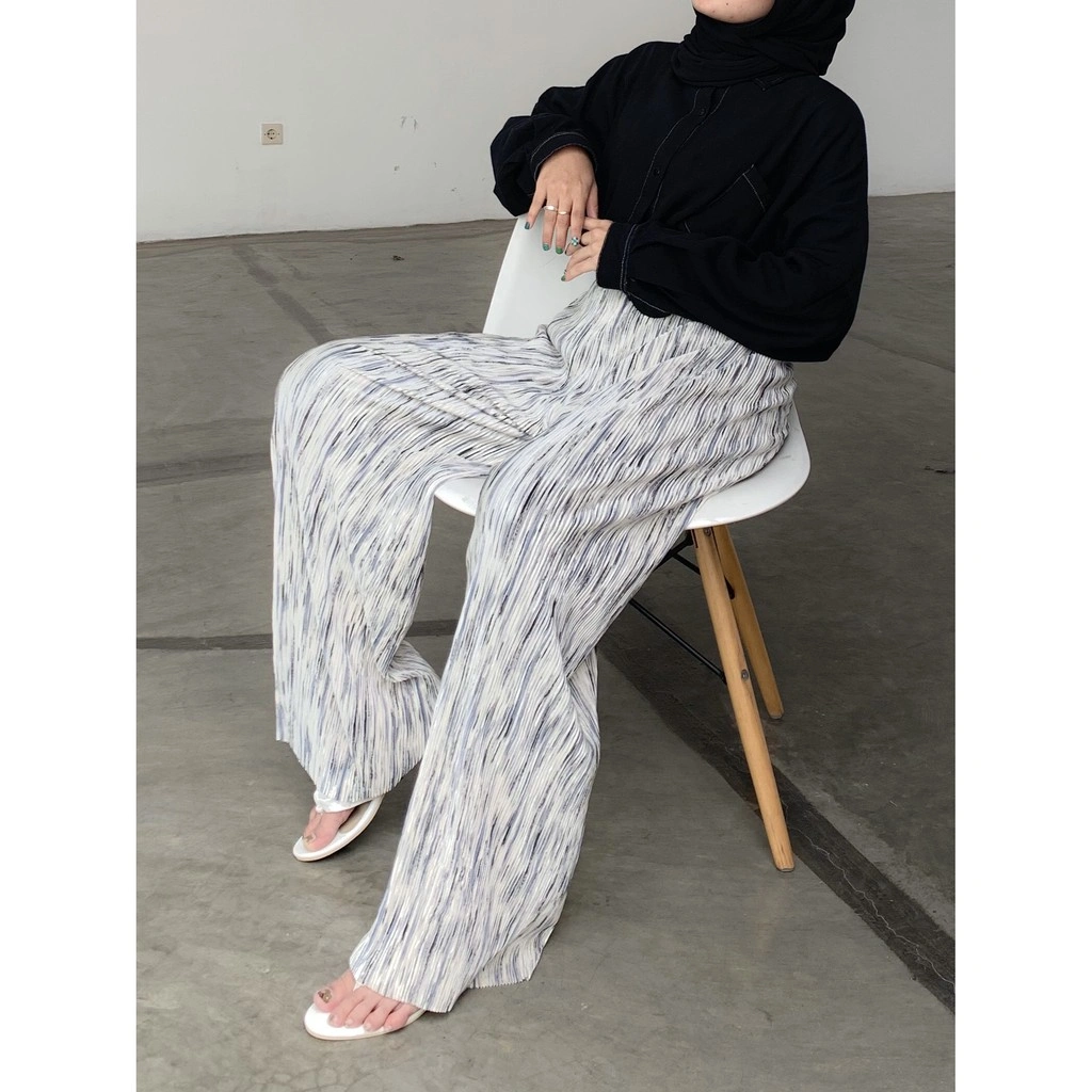 CWJ GALAXY PANTS / celana panjang wanita / celana plisket / celana kulot / celana highwaist / celana loose pleats highwaist