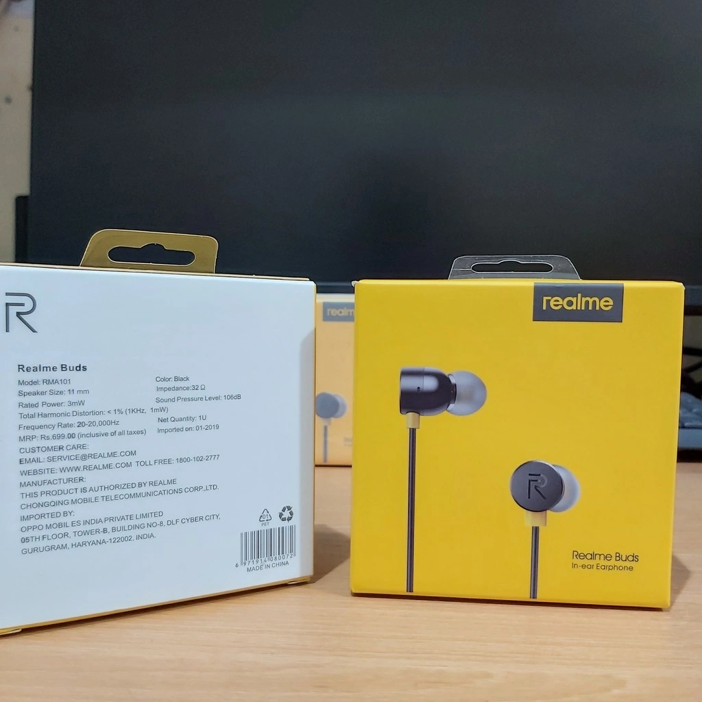 Headset Realme Original 100%/headset realme buds magnet original
