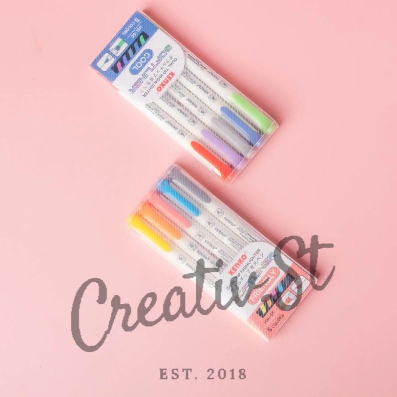 KENKO Softliner Highlighter Dual Tip Cool Friendly
