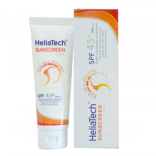 HeliaTech Sunscreen Lotion SPF 45+ 30gr Original / Tabir Surya BPOM Aman
