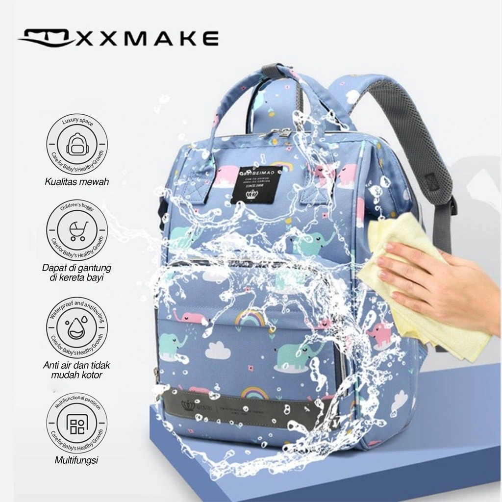 XXMake Tas Bayi Multifungsi Baby Diapers Bag Backpack Perawatan Tas Perlengkapan Ranse -1