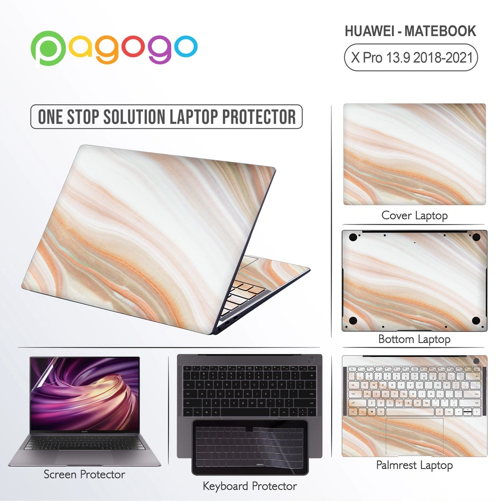 Screen Guard Keyboard Protector Garskin Stiker Laptop Huawei Matebook X Pro 13.9 2018 2019 2020 2021 Matte Clear Anti Bluelight Tpu Cooskin FullBody