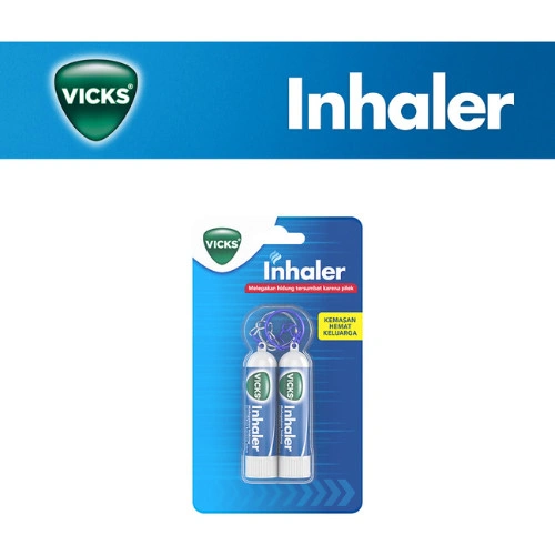 Vicks Twin Inhaler Melegakan Hidung Tersumbat Keychain 0.5ml - Isi 2