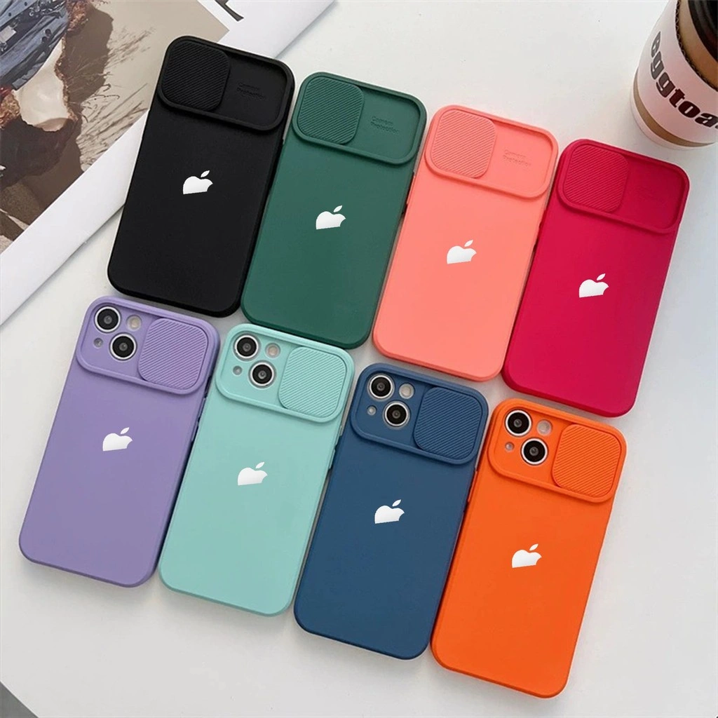 (2) (+Packing Box) Bludru Premium Window Slide Camera Case - Softcase/ Casing Hp Compatible For Ip 14 15 16 17 17 Plus Air Pro Max Casing Tutup Kamera Full Cover Pelindung Handphone MN543