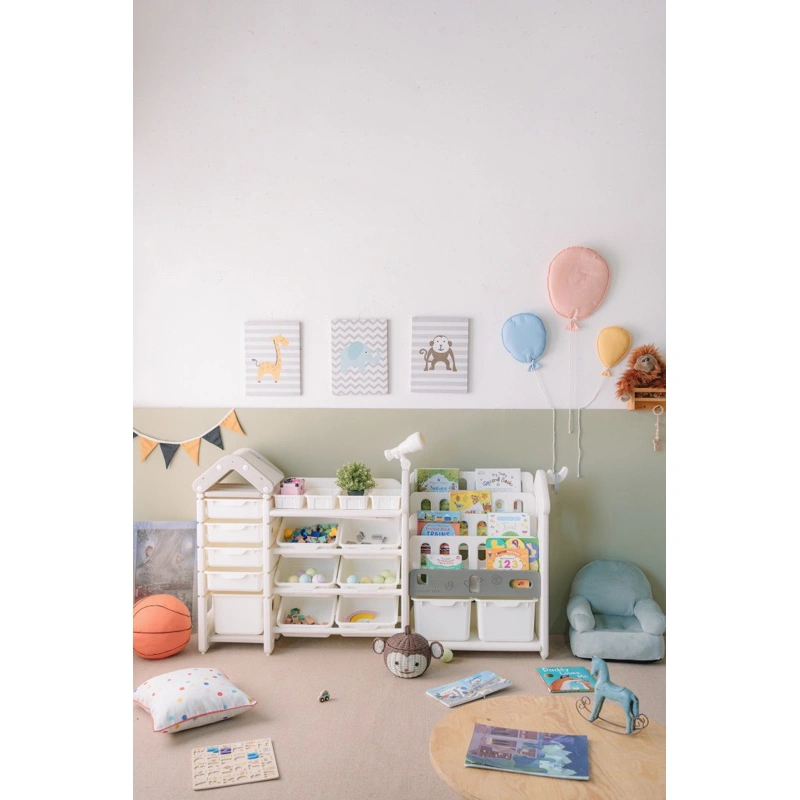 DUO rak buku mainan tipe house