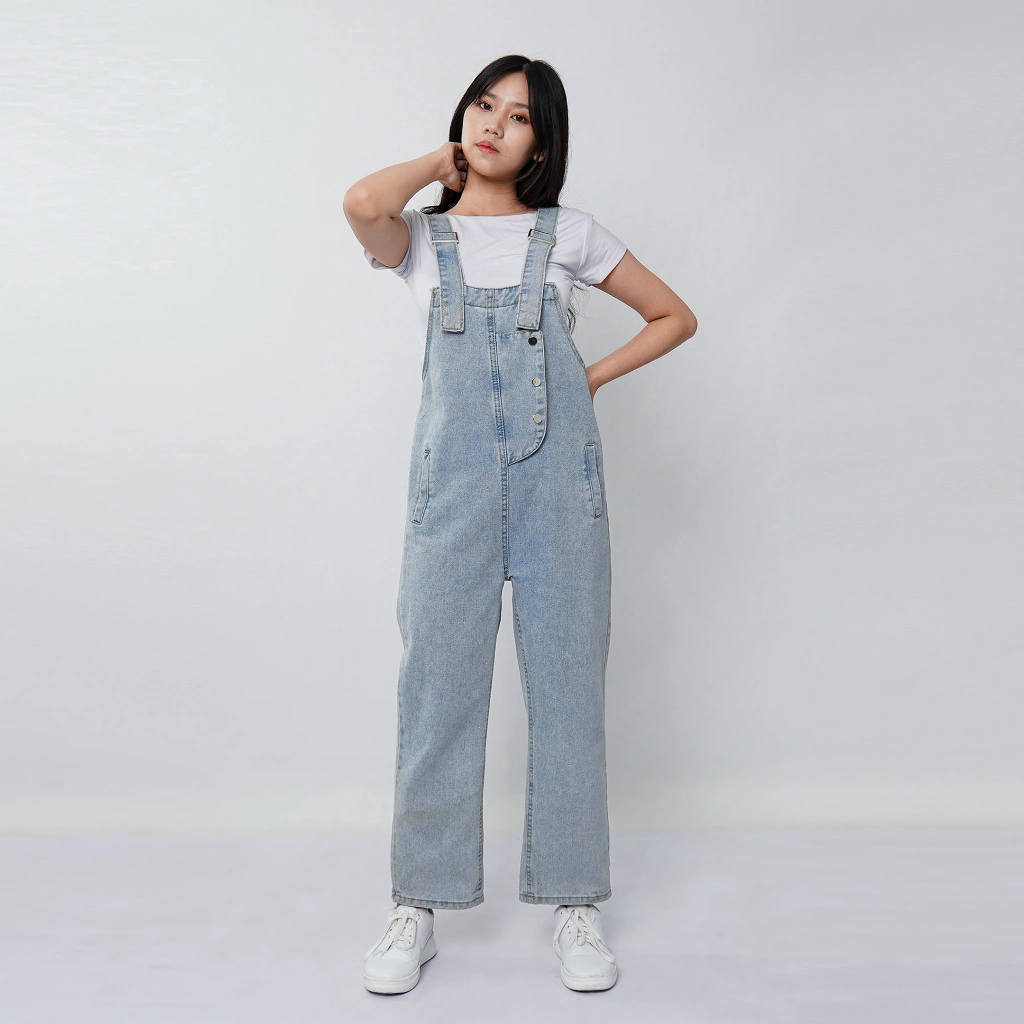 VIERLIN - Jumpsuit jeans 1588