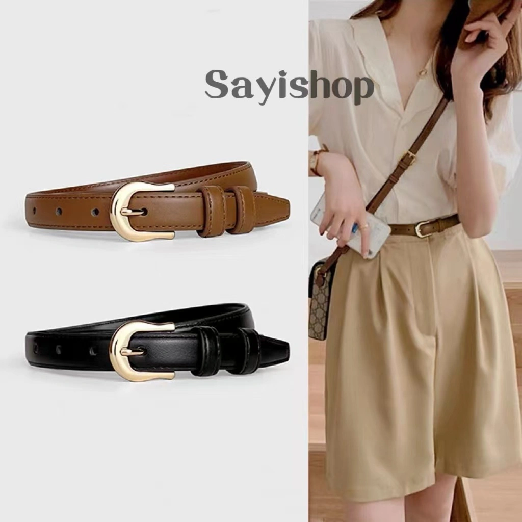 Sayishop Kulit ASli Gesper Wanita Tali pinggang Wanita Ikat pinggang V-57
