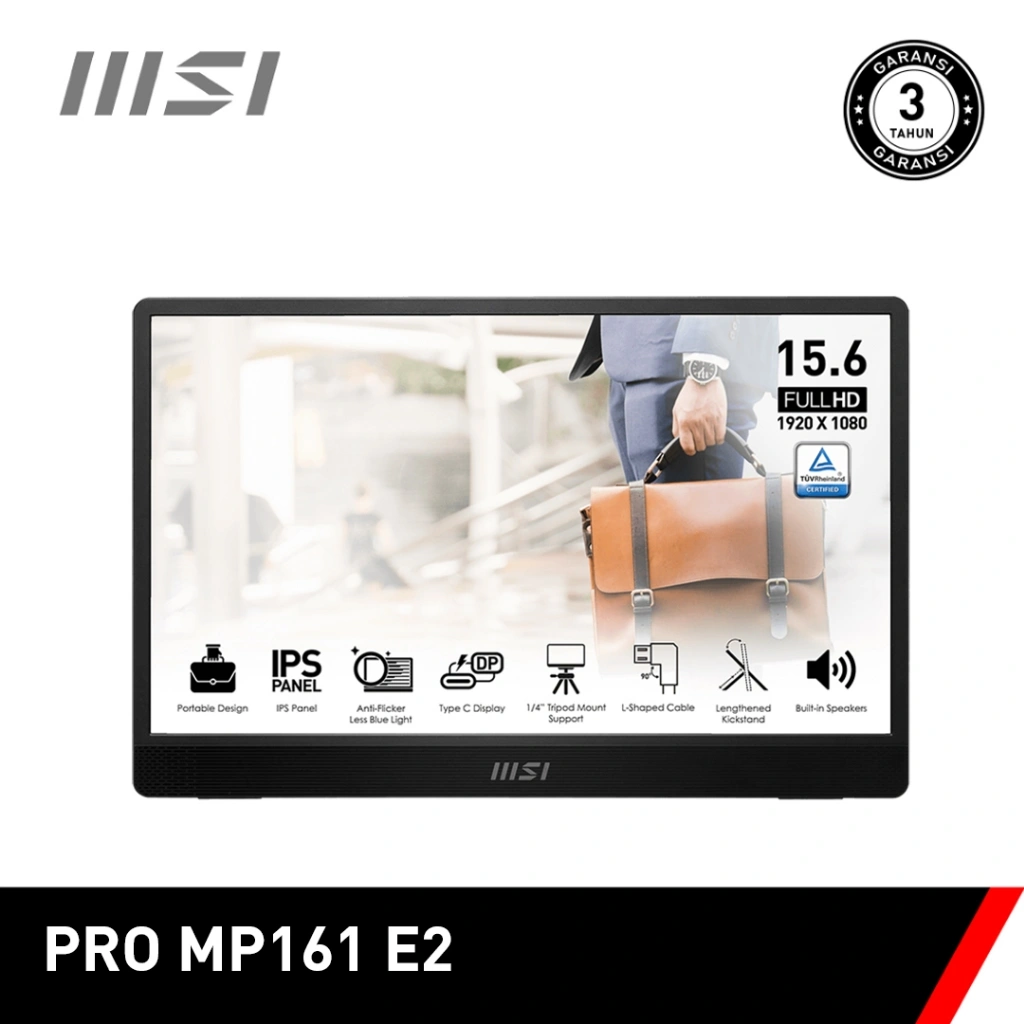 MSI Monitor LED IPS Portable PRO MP161 E2 16”Inc