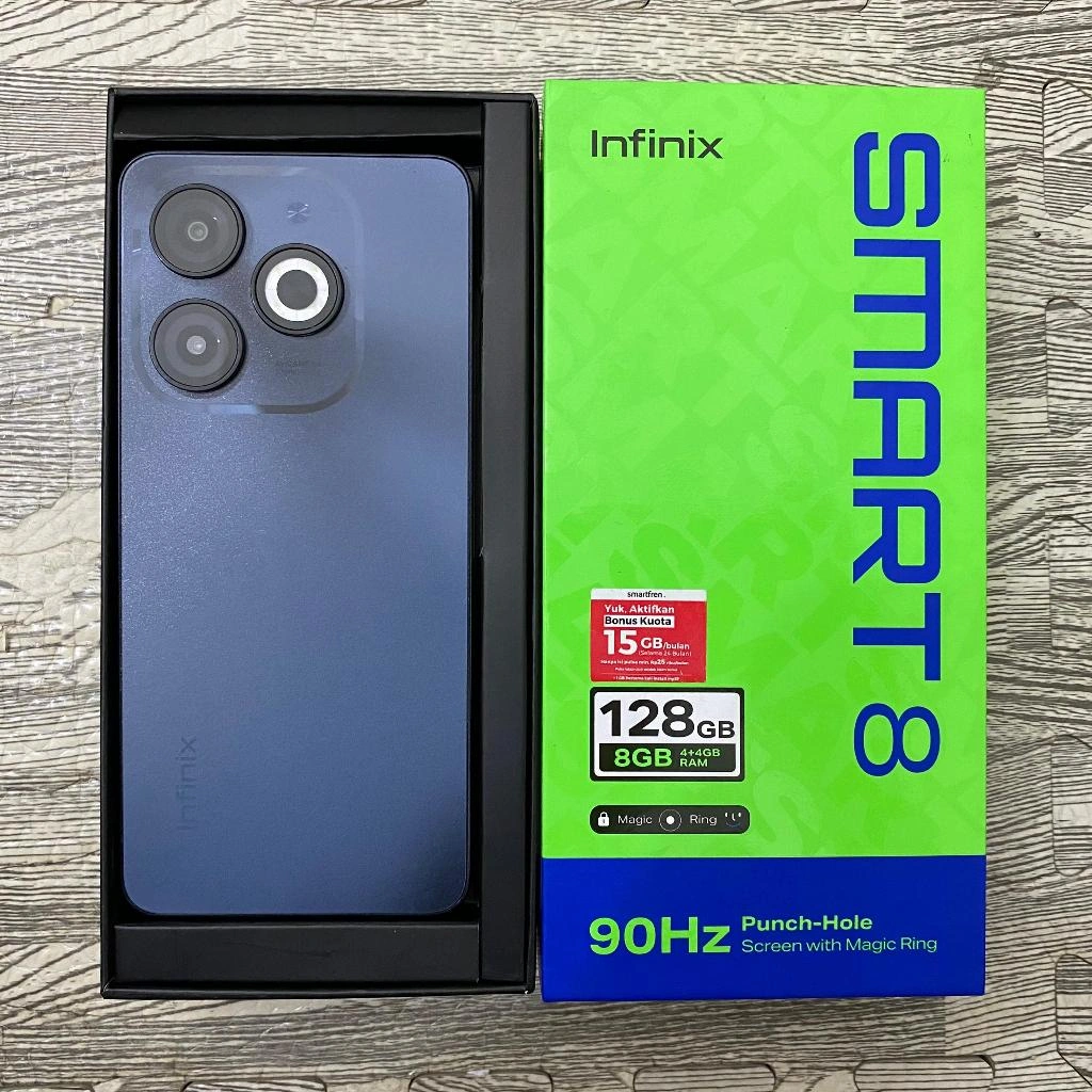 Infinix Smart 8 4/64 4/128 Second Fullset Bekas Resmi