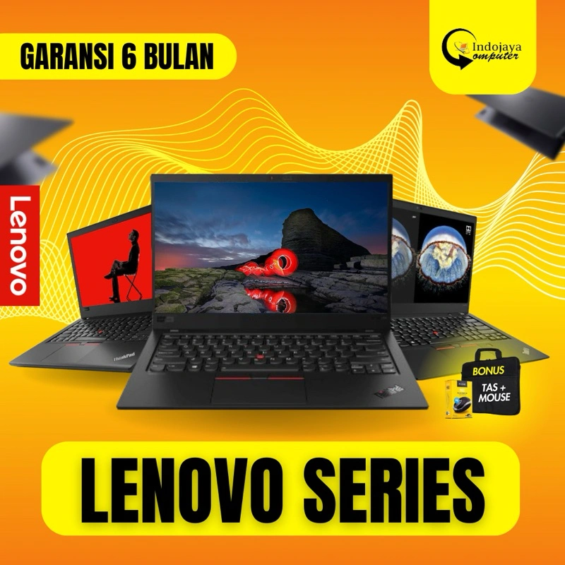 Laptop Lenovo ThinkPad Core i7/i5 RAM 8GB SSD 256GB Mulus Original Bergansi
