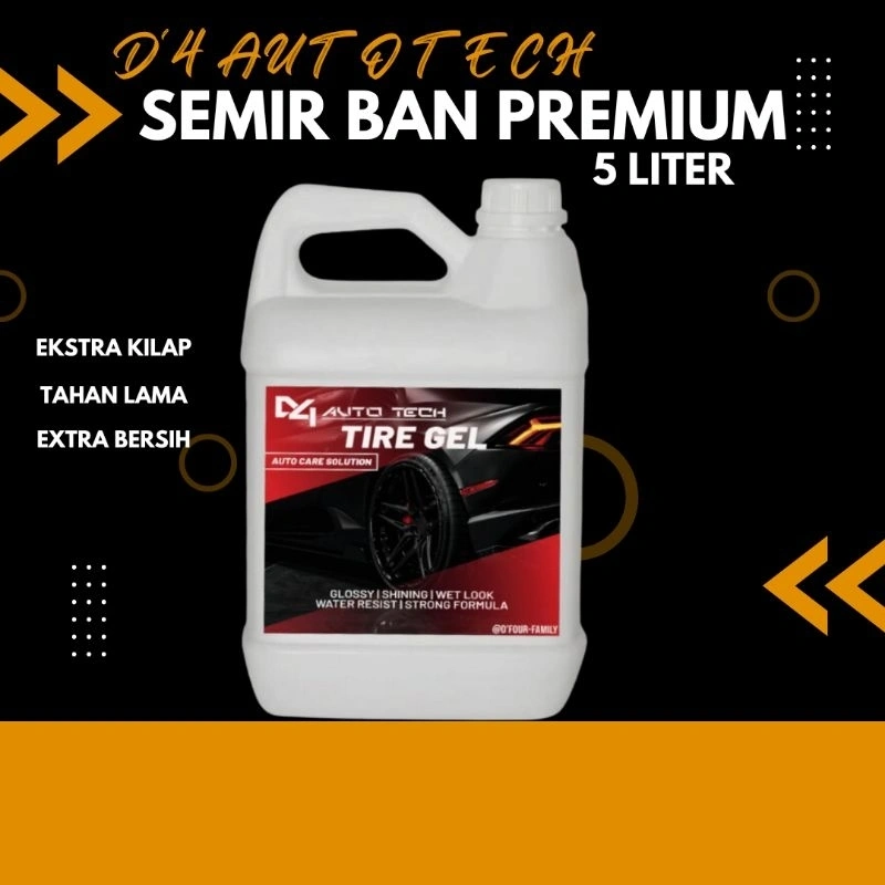 Semir Ban 5 Liter – Pengkilap & Penghitam Ban Mobil Motor Tahan Lama Hasil Glossy Premium