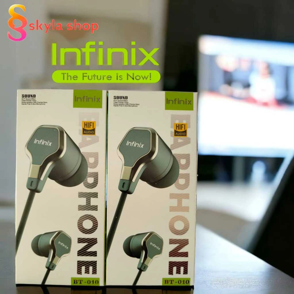 Headset INFINIX 100% XTRA BASS Headphone Mega Bass Earphone