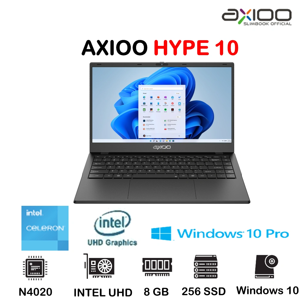 LAPTOP AXIOO HYPE 10 | N4020 8GB 256GB Windows 10