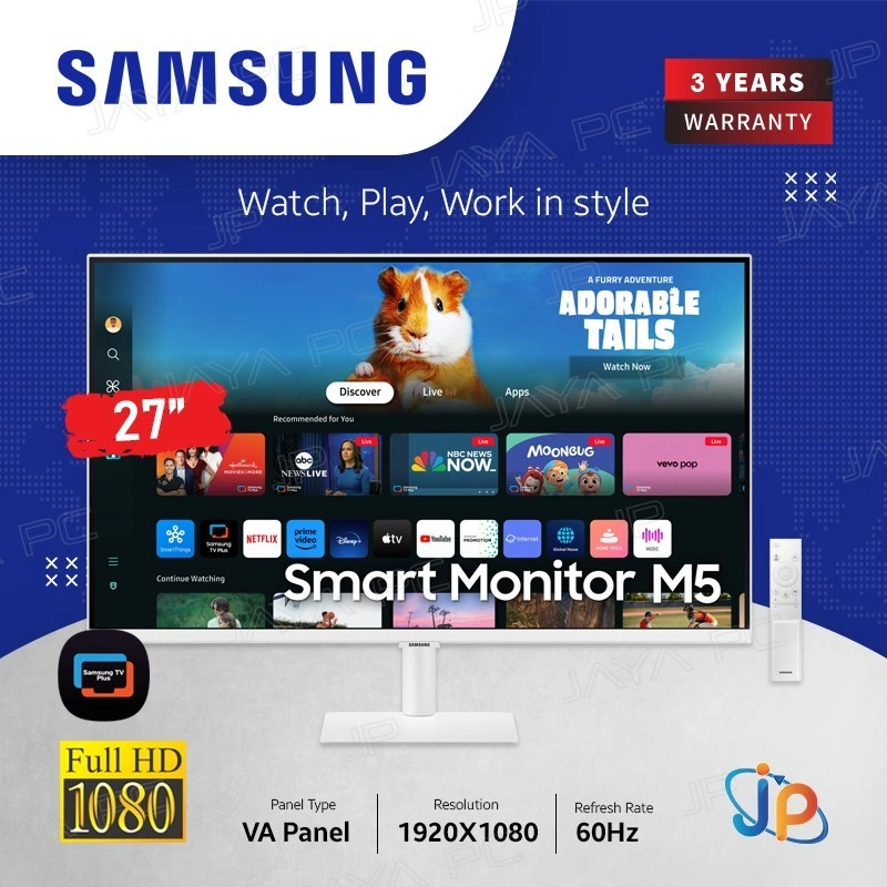 Monitor Samsung Smart LED M5 S27DM501 - Full HD 27" Inch