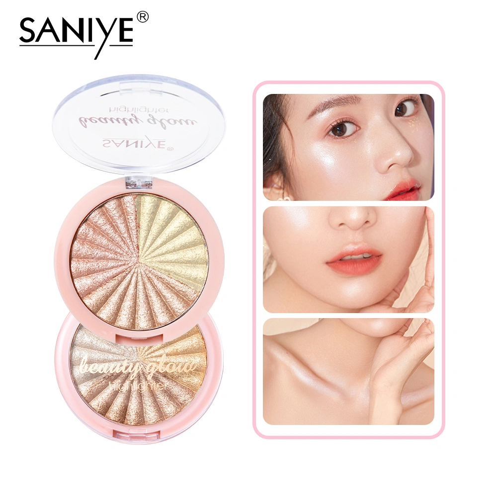 SANIYE [ BPOM ] 5 Warna Glitter Highlighter Wajah Highlight Eyeshadow Waterproof E0155