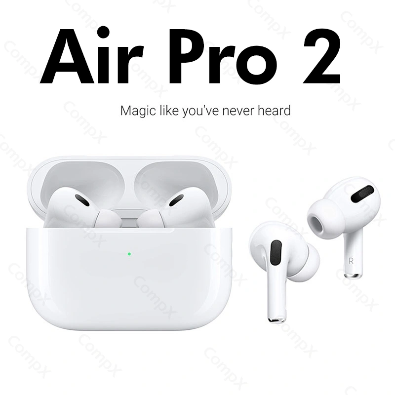 Latest Airs Pro 2 Strong Bass Headset Bluetooth Custom Naming Pop -up Window Wireless Earphone Bluetooth Touched Waterproof Henset Bloetooth