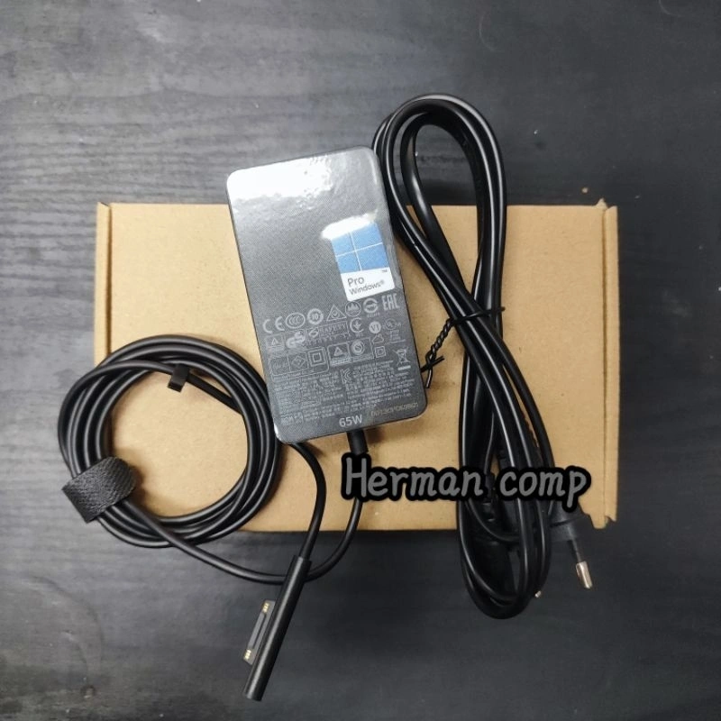Original Adaptor Charger Microsoft Surface Pro 4 5 6 7 8 9 X, Surface Go 1 2 3 4, Surface Book 1 2 3, Surface Laptop 1 2 3 4 5 6 7, Surface Laptop Studio 1&2 15V 4A 65W