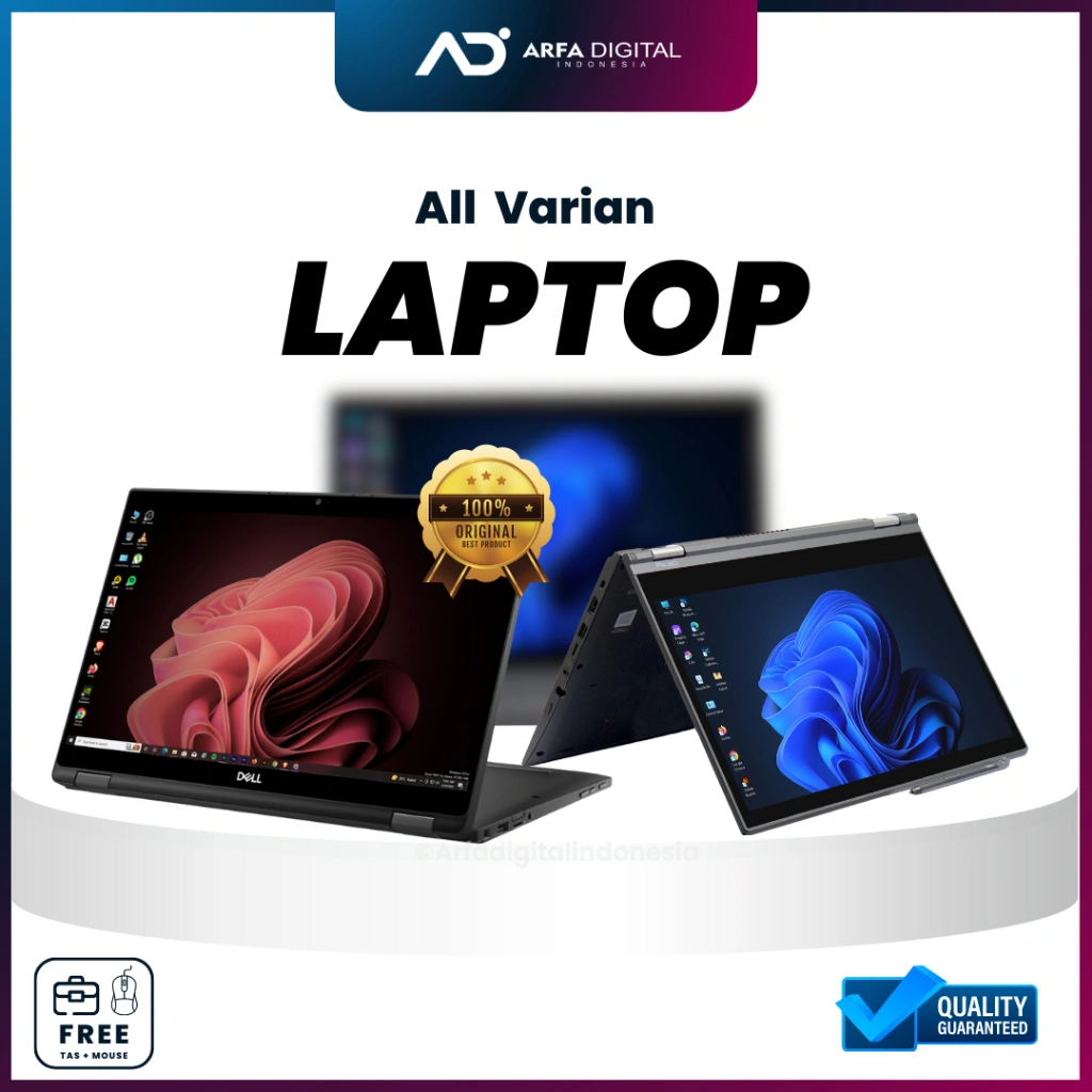 Laptop Murah Lenovo Dell Hp Core i7 / i5 Ram 8GB SSD 256GB Bergaransi