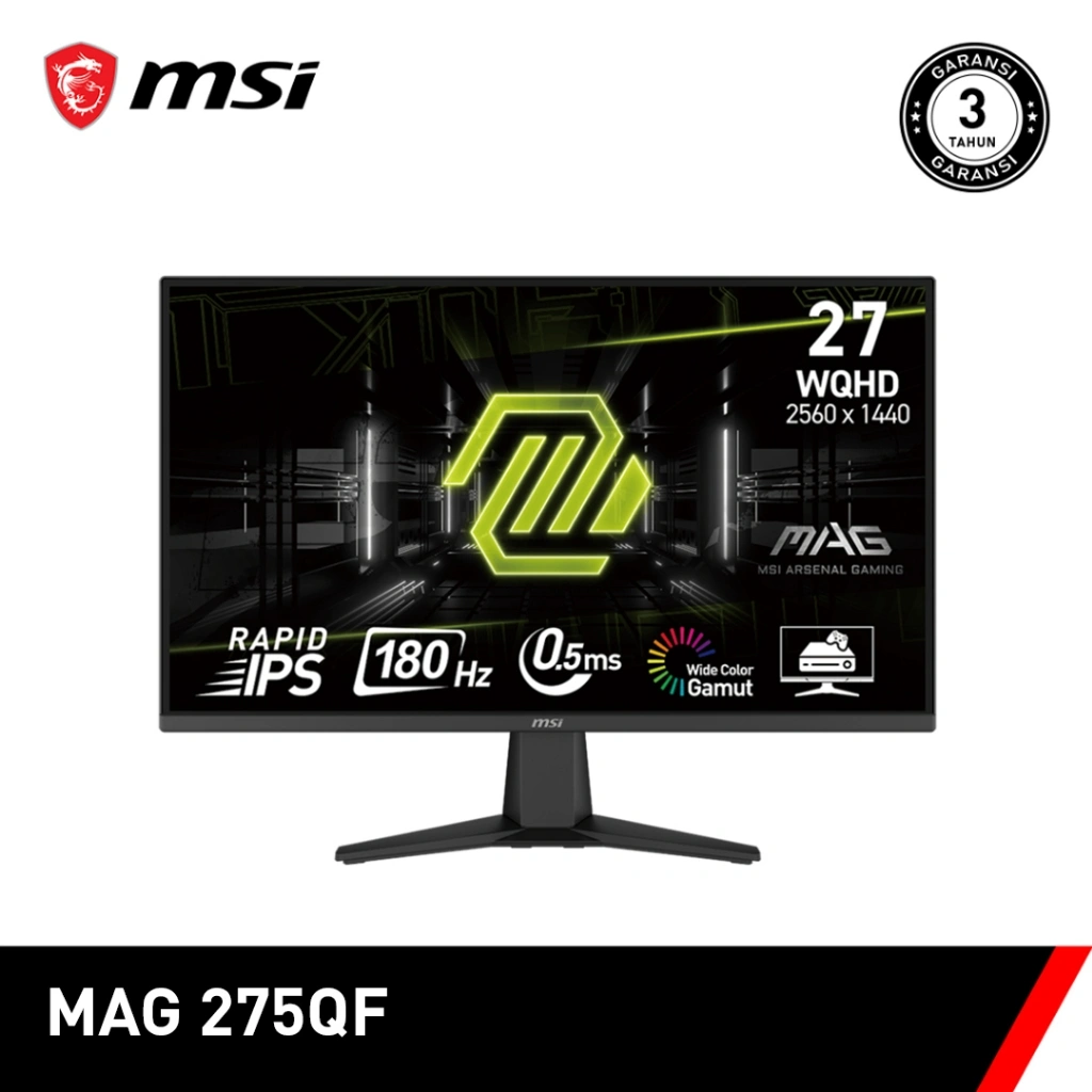 MSI Monitor LED IPS MAG 275QF - WQHD 27"Inc