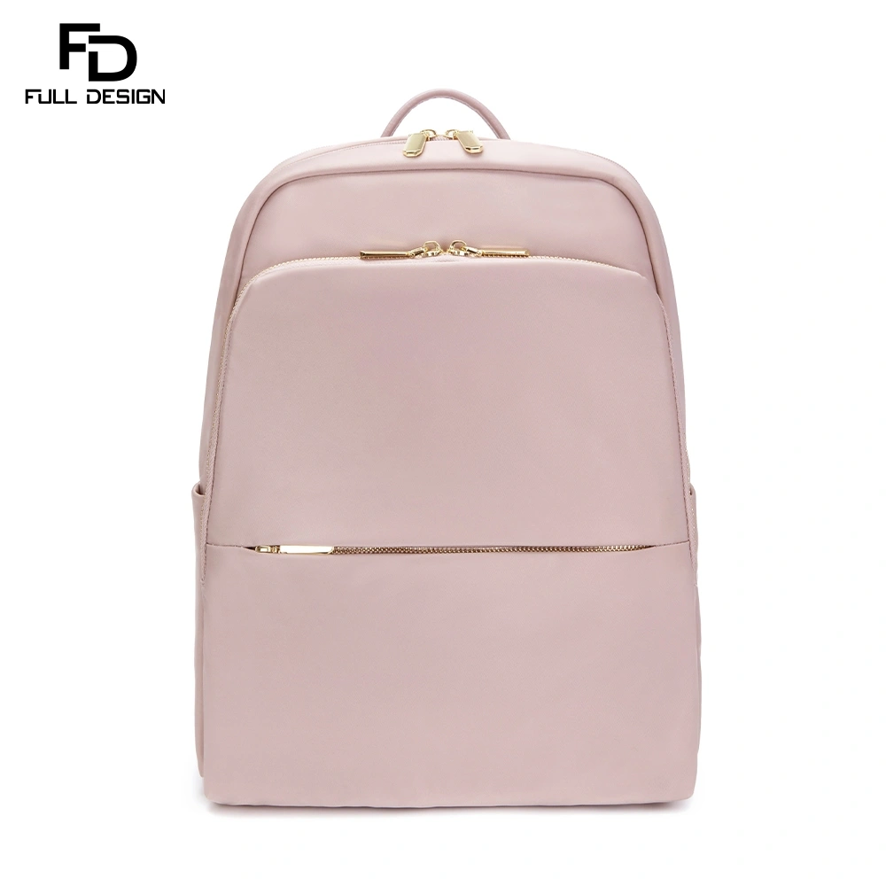 FULL DESIGN Kinsley Tas Ransel Wanita  Laptop 14 Inci Minimalis Anti Air, Desain Slim Backpack Pelajar Travel Kantor