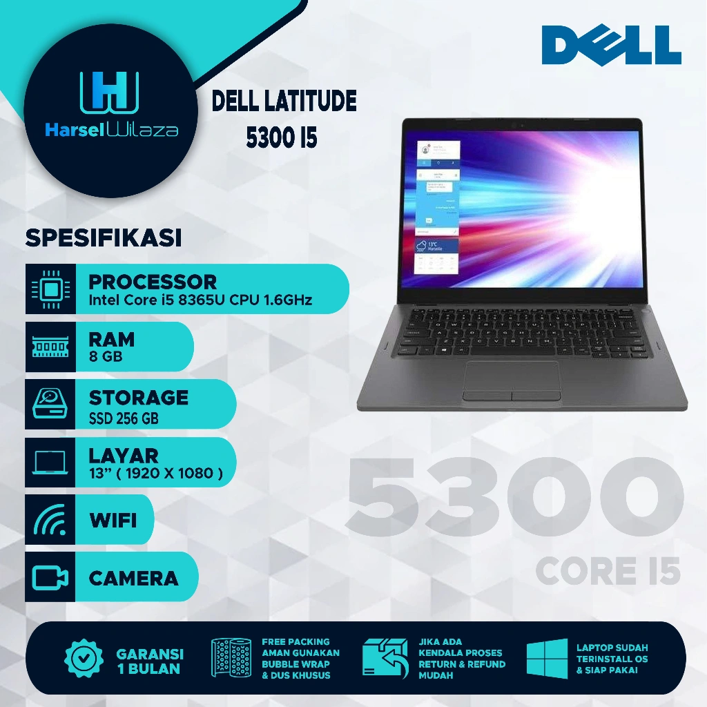 Promo Laptop Termurah Dell Latitude 5300 core i5