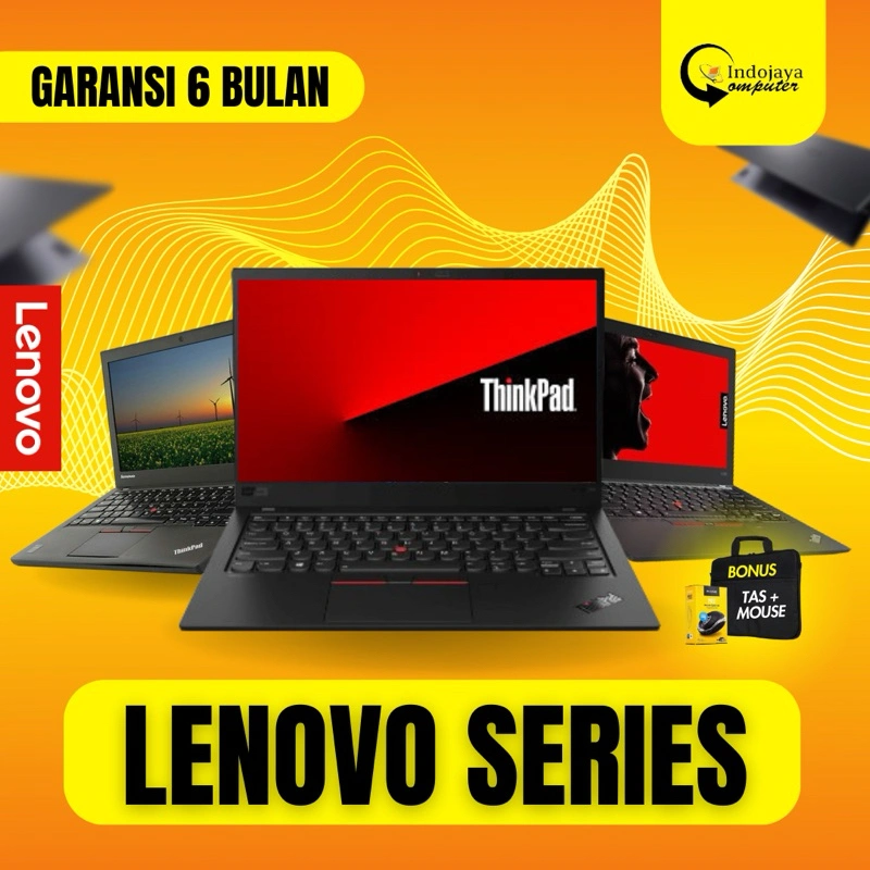 Laptop Lenovo Core i5 / i7 RAM 16GB / 8GB SSD 256GB / 512GB Windows 10 /11 Siap Pakai