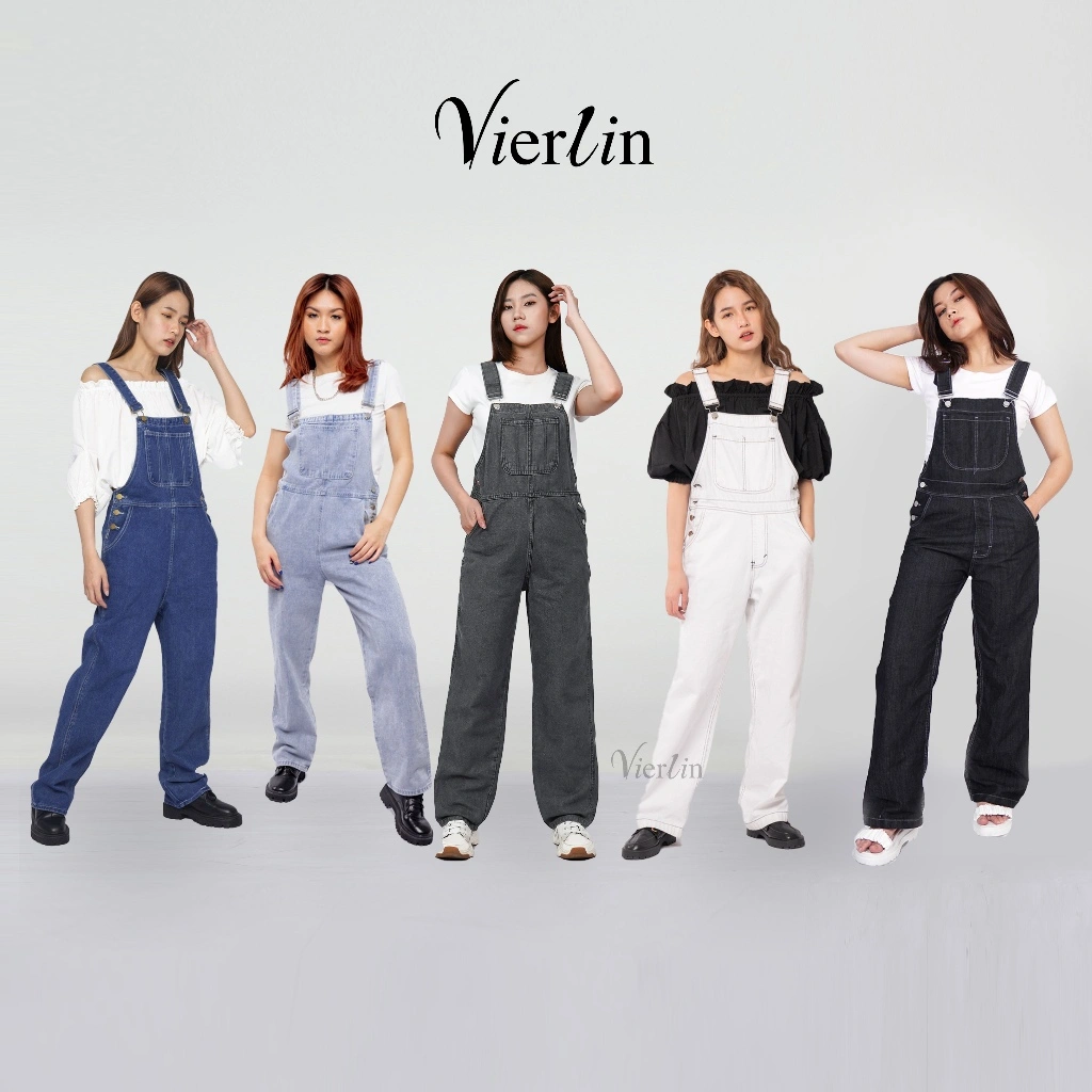 VIERLIN - JUMPSUIT JEANS LOOSE WANITA OVERALL