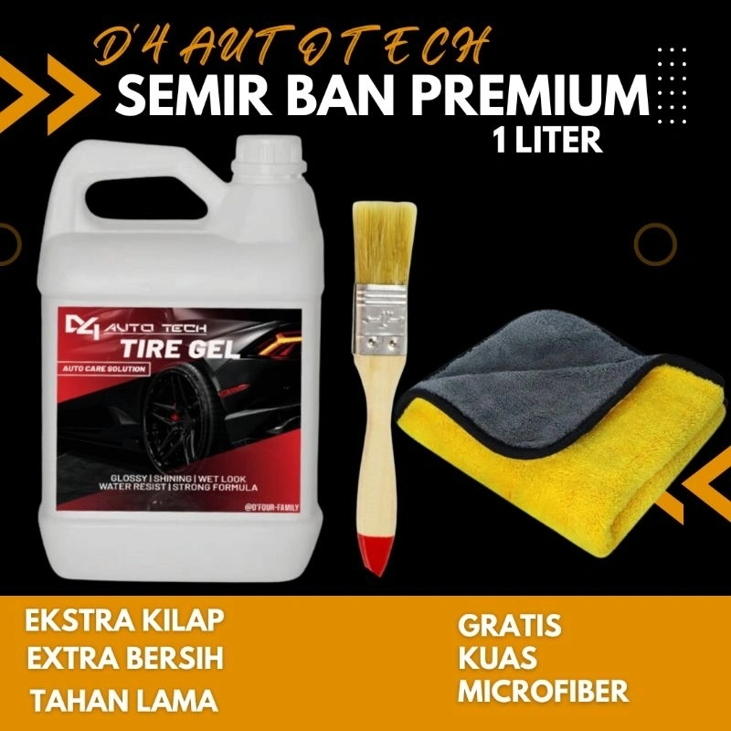 Semir Ban Mobil Tahan Lama Semir Ban Motor Permanen Penghitam Pengkilap Ban Motor Tire Tyre Dressing Silicon Ban