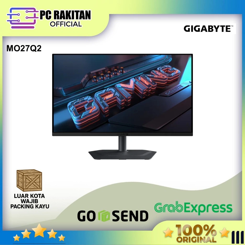 GIGABYTE OLED GAMING MONITOR 27 INCH MO27Q2 QHD 2K 1440P 0.03MS 240HZ HDR TRUE BLACK 400 ERGONOMIC