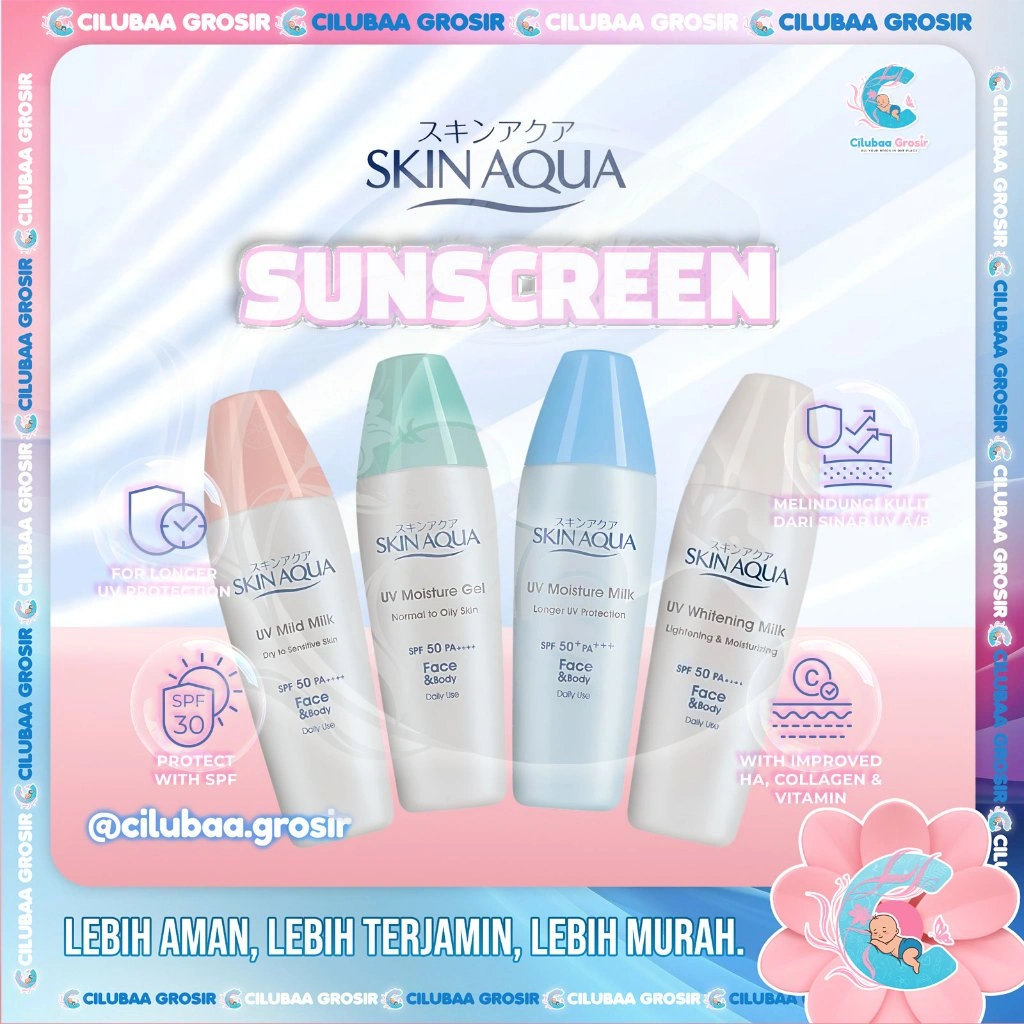 SKIN AQUA Sunscreen Moisture Milk || Whitening Milk || Protection Against UV-A and UV-B || Sunscreen Skin Aqua