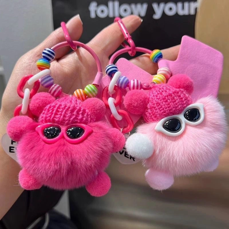 Gantungan Hp Boneka Dopamine Arang Lucu - gantungan tas boneka aesthetic korean style - Aksesoris Tas Sekolah Imut