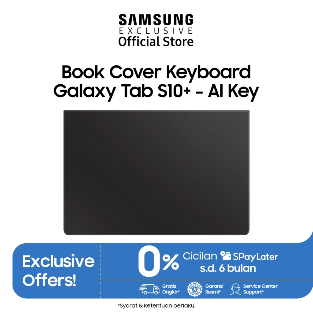Book Cover Keyboard Samsung Galaxy Tab S10+ - AI Key