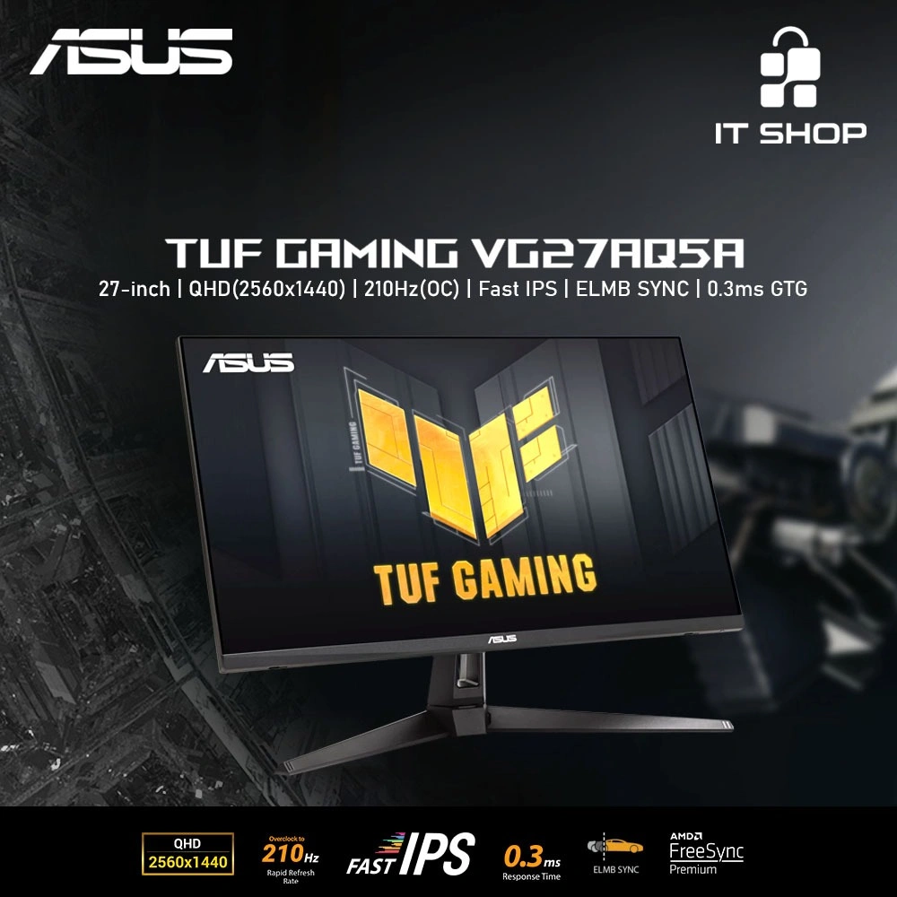 Asus Monitor TUF Gaming VG27AQ5A QHD 27 inch - 210Hz(OC)
