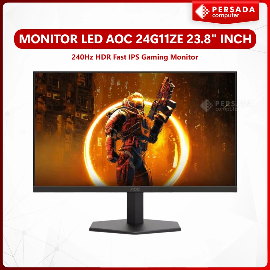 Monitor LED AOC 24G11ZE 23.8" 240Hz HDR Fast IPS Gaming Monitor