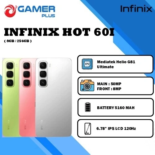 INFINIX HOT 60I RAM 8GB 256GB GARANSI infinix