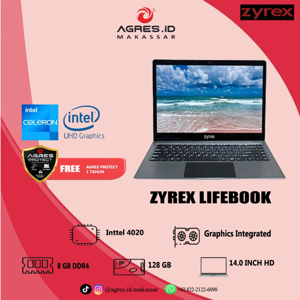 ZYREX LIFEBOOK N4020 8GB 128GB WIN11PRO 14" GREY