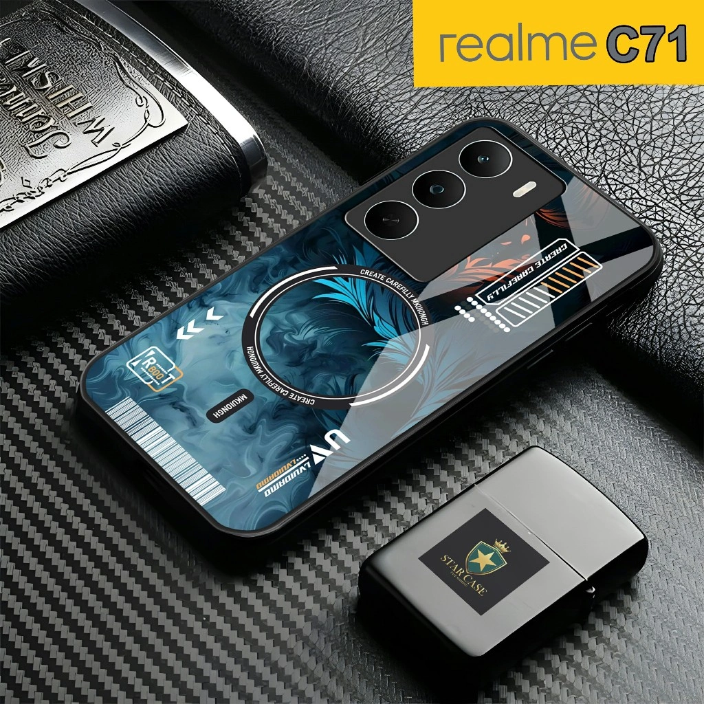 Softcase Glass Hp Terbaru Realme C71 2025 silikon Hp ada pelindung camera Case Mewah Casing realme STC844 StarCaseID