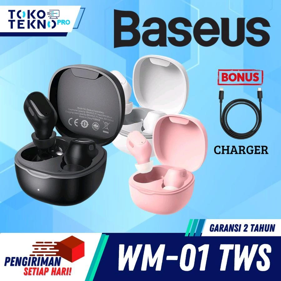 Baseus Bowie WM01 / WM-01 TWS True Wireless Bluetooth Earphone Mini Earbuds