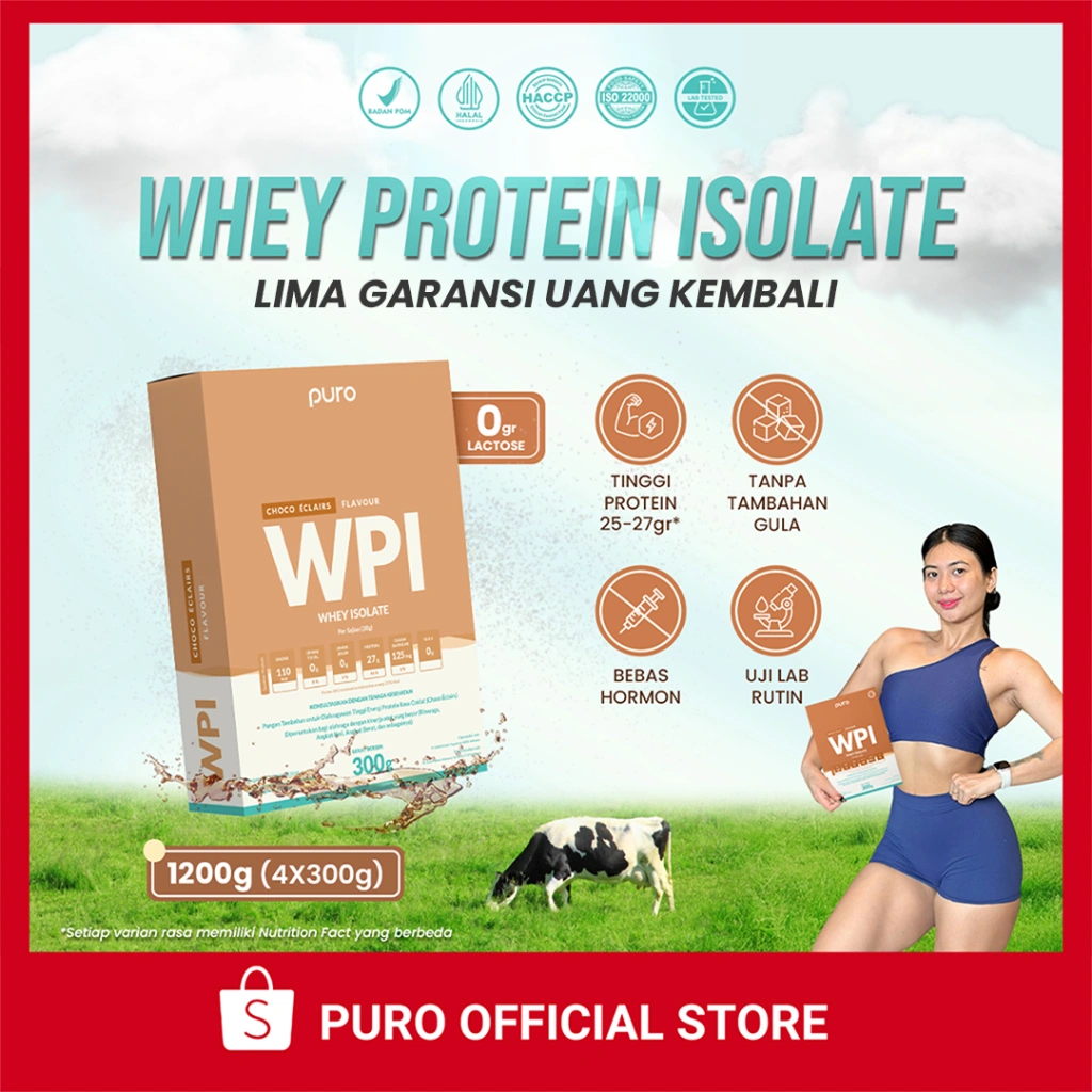 PURO ISOPRO WPI 90 WHEY ISOLATE 1.2kg