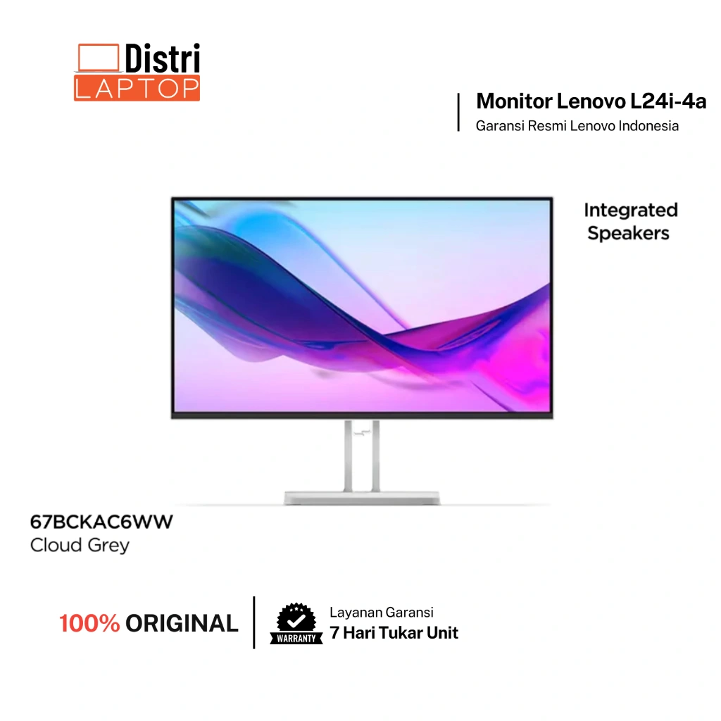 Monitor Lenovo L24i-4A 24 inch FHD IPS 100Hz Speakers