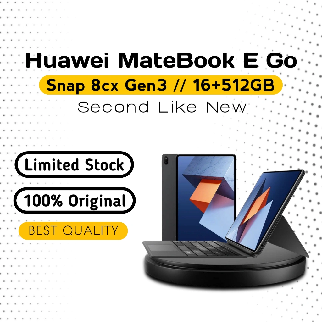 HUAWEI MateBook E Go Performance Snapdragon 8cx Gen3 16+512GB Ori Fullset